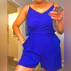 Blue romper medium